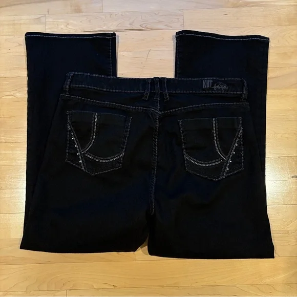 KUT from the Kloth Women's Black 5-Pocket Boot Cut Jeans - Picture 1 of 15
